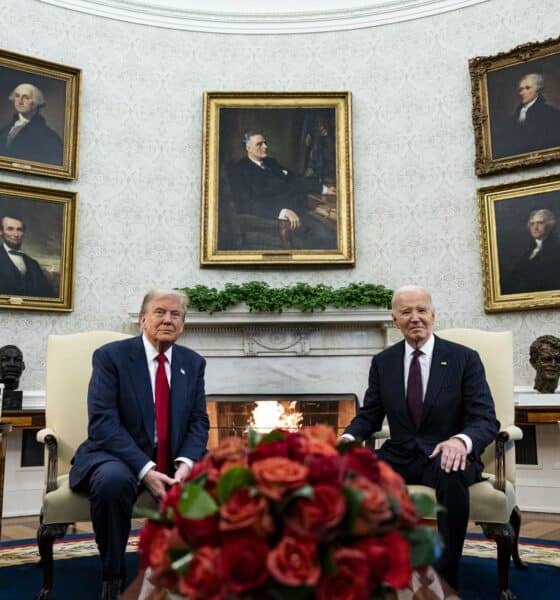 El presidente de Estados Unidos, Joe Biden (derecha), y el presidente electo Donald Trump durante una reunión en la Oficina Oval de la Casa Blanca en Washington, DC, EE.UU., el 13 de noviembre de 2024. EFE/EPA/AL DRAGO / POOL