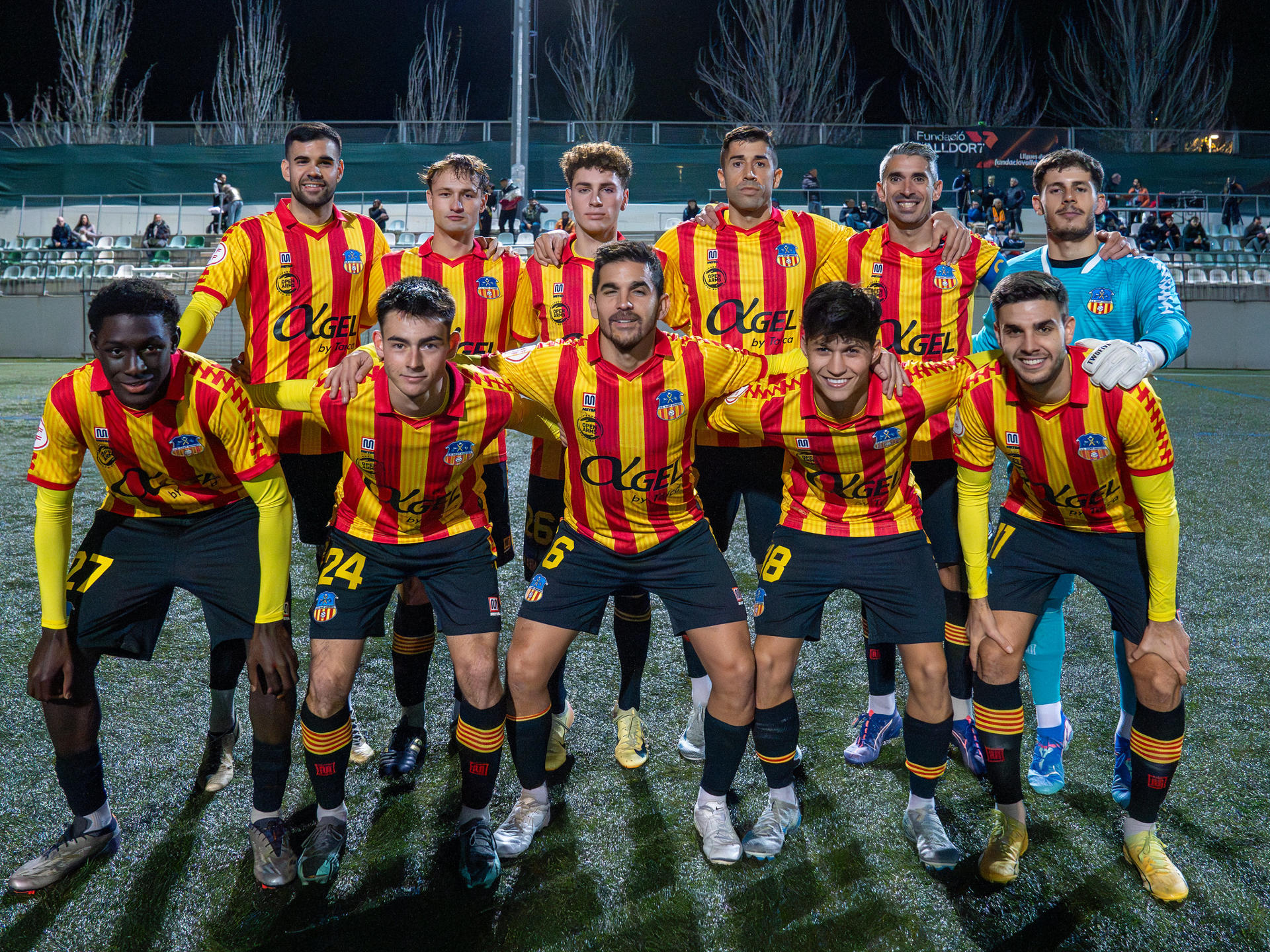 El equipo de fútbol del UE Sant Andreu. EFE/Álvaro Martin-UE Sant Andre