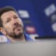 Simeone, durante la rueda de prensa de este viernes. EFE/ Mariscal