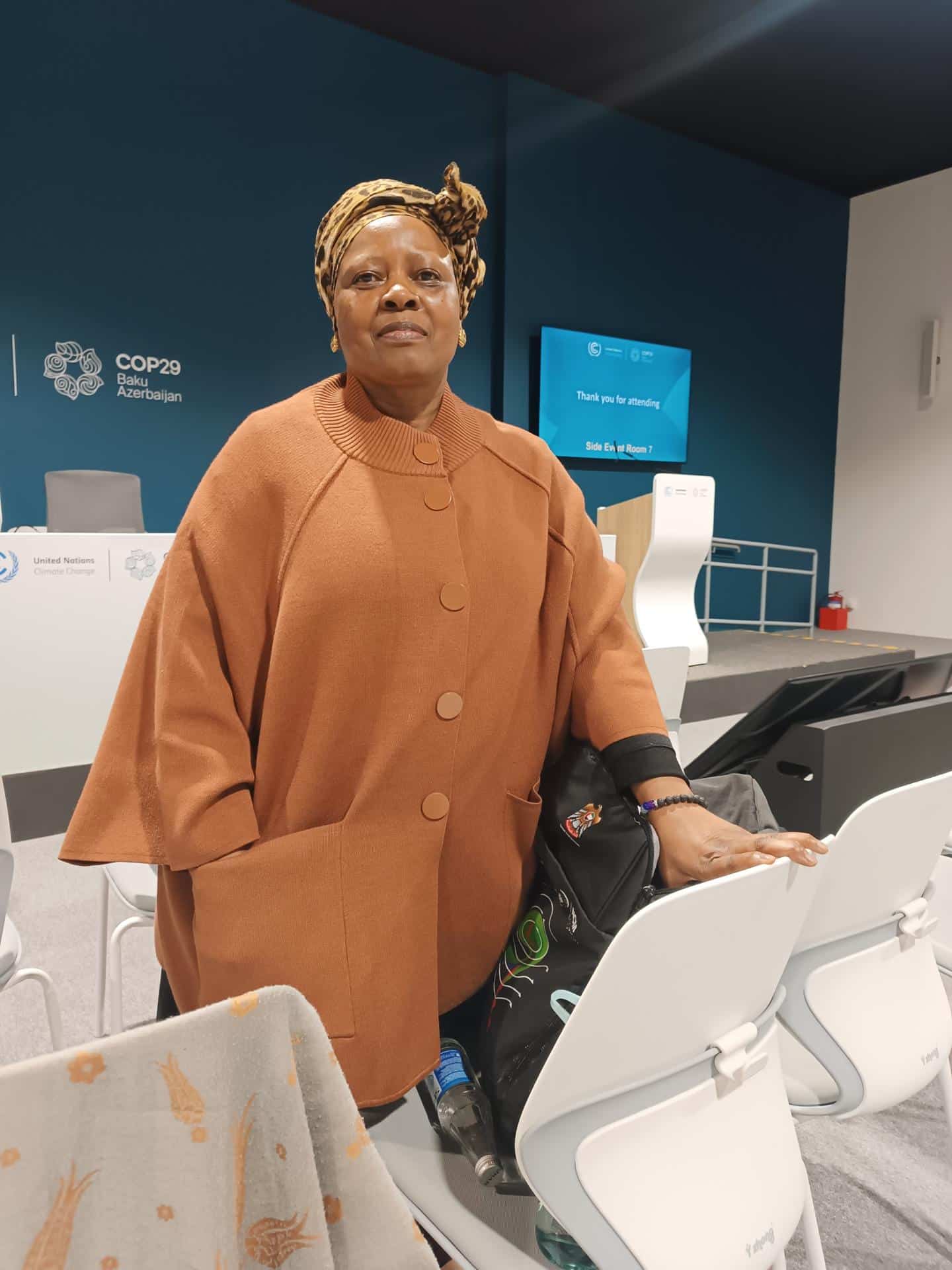 Ndivile Mokoena, responsable de la ONG Mujer por la Justicia Climática. EFE/Amaya Quincoces