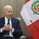 Fotografía cedida por la Presidencia de Perú del presidente de Estados Unidos, Joe Biden, durante una reunión con la mandataria peruana, Dina Boluarte, en el marco de la cumbre de líderes del Foro de Cooperación Económica Asia Pacífico (APEC), este viernes en Lima (Perú). EFE/ Presidencia de Perú