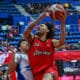 Fotografía cedida este domingo por el equipo de baloncesto Diablos Rojos de México del jugador venezolano Michael Carrera (d) durante un encuentro de la Liga Nacional de Baloncesto Profesional, en la Ciudad de México (México). EFE/Diablos Rojos del México/SOLO USO EDITORIAL/SOLO DISPONIBLE PARA ILUSTRAR LA NOTICIA QUE ACOMPAÑA (CRÉDITO OBLIGATORIO)