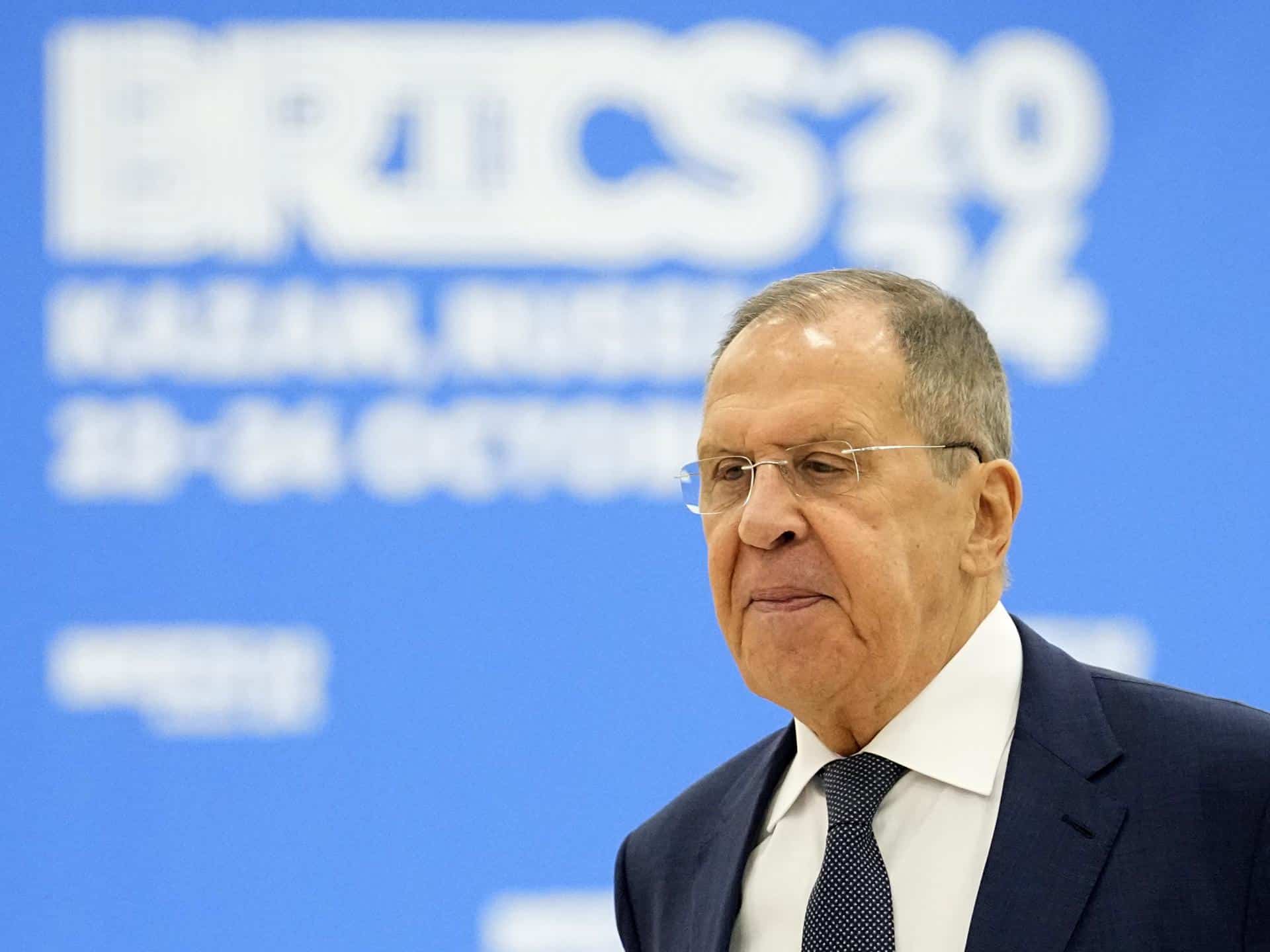 Imagen de Archivo del ministro de Exteriores de Rusia, Serguéi Lavrov.
 EFE/EPA/ALEXANDER ZEMLIANICHENKO / POOL