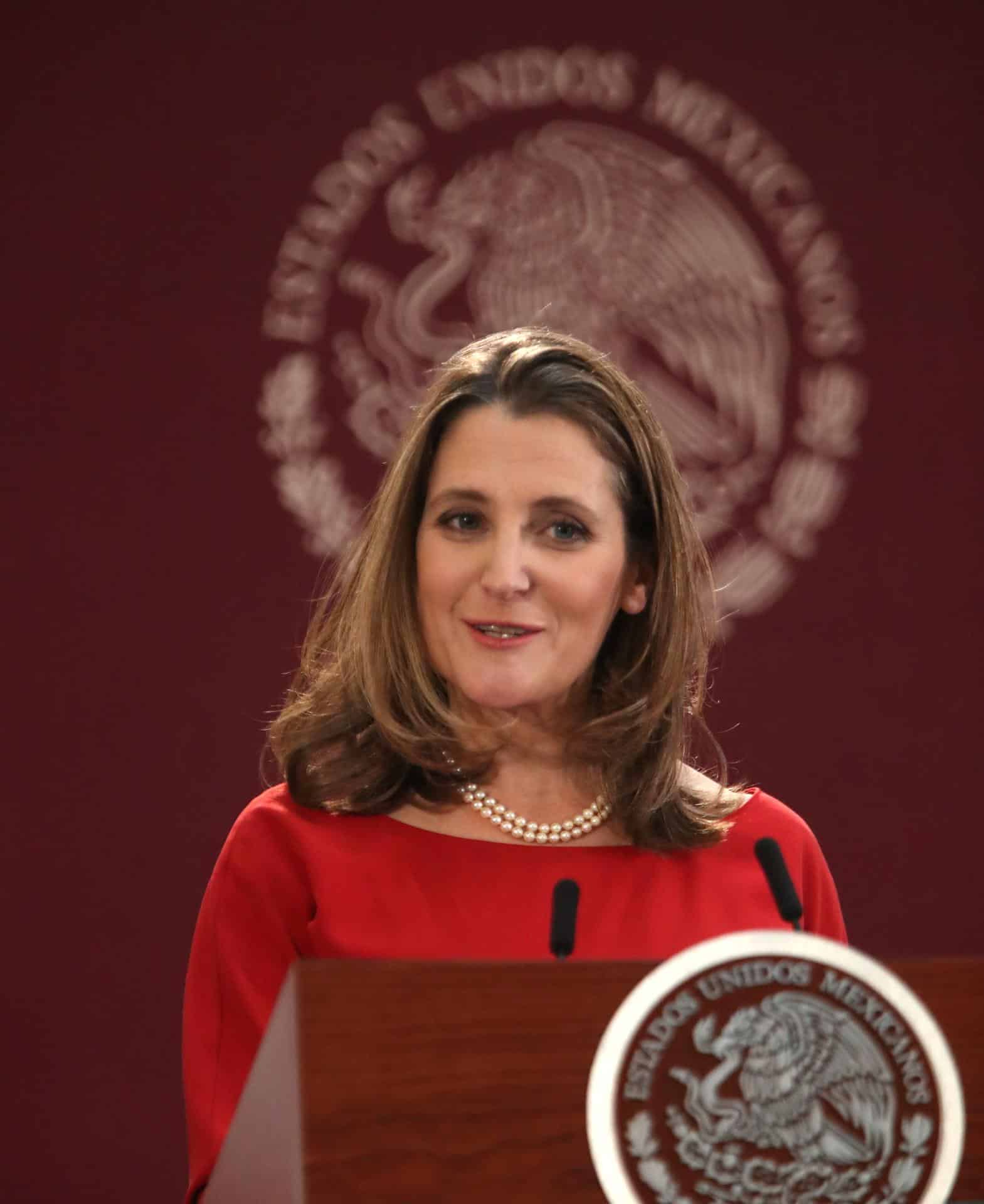 Fotografía de archivo de la viceprimera ministra canadiense, Chrystia Freeland. EFE/Mario Guzmán