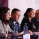 La presidenta del Foro de Cooperación Económica Asia-Pacífico (APEC), Julia Torreblanca, habla durante una rueda de prensa del concejo empresarial de APEC, este martes, en Lima (Perú). EFE/ Paolo Aguilar