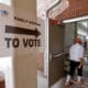 Fotografía de archivo en donde se ven a los estadounidense mientras participan en la votación anticipada en Georgia, EE. UU. EFE/ERIK S. LESSER