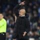 El entrenador del Manchester City, Pep Guardiola, reacciona durante el partido de la Liga de Campeones contra el Feyenoord. EFE/EPA/ADAM VAUGHAN