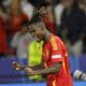 Nico Williams (d) celebra el gol marcado ante la selección inglesa en la final de la Eurocopa. EFE /Alberto Estévez