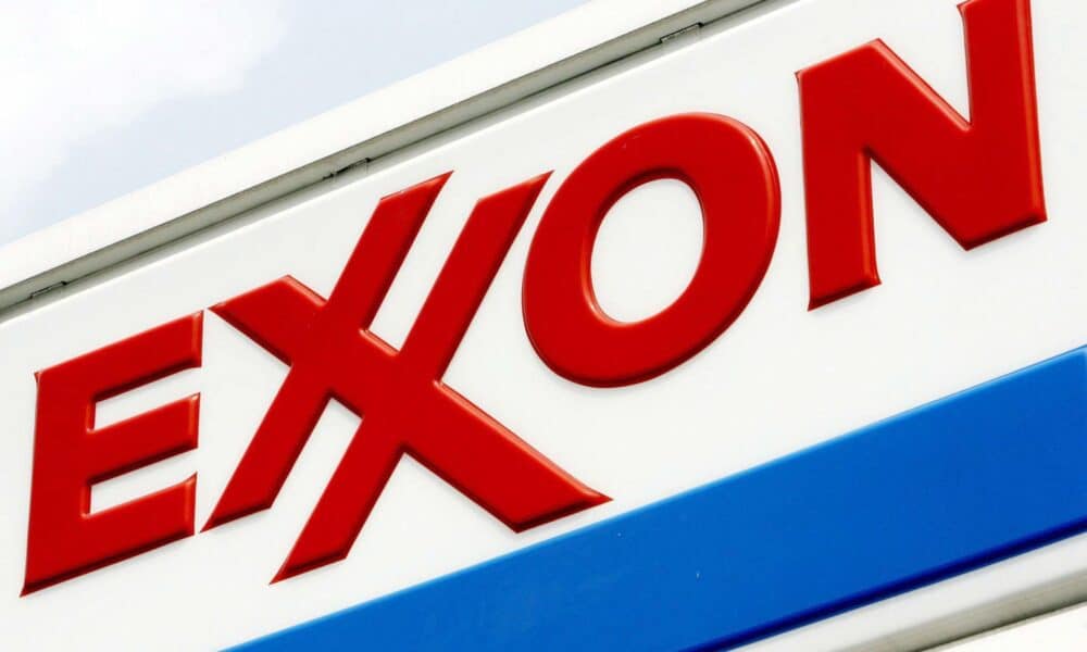 Imagen de archivo del logotipo de Exxon Mobil. EFE/Justin Lane