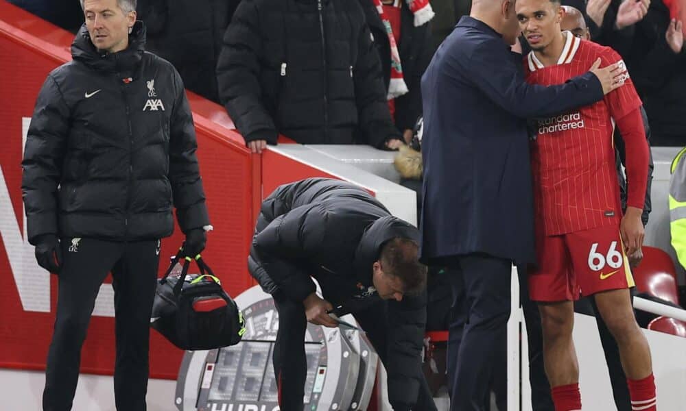 Trent Alexander-Arnold, lateral del Liverpoo, en Anfield, Liverpool Reino Unido. EFE/EPA/ADAM VAUGHAN