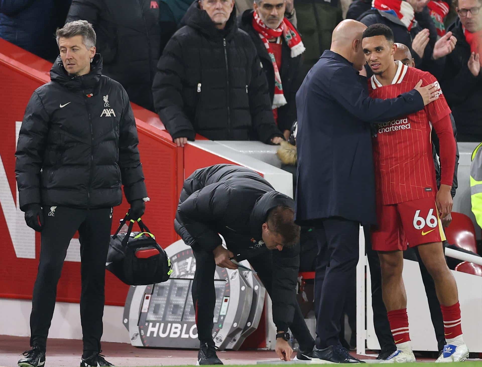 Trent Alexander-Arnold, lateral del Liverpoo, en Anfield, Liverpool Reino Unido. EFE/EPA/ADAM VAUGHAN