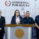 Fotografía cedida por la Presidencia de Paraguay de la vocera del Gobierno de Paraguay, Paula Carro, durante una rueda de prensa este lunes en Asunción (Paraguay). EFE/ Presidencia de Paraguay