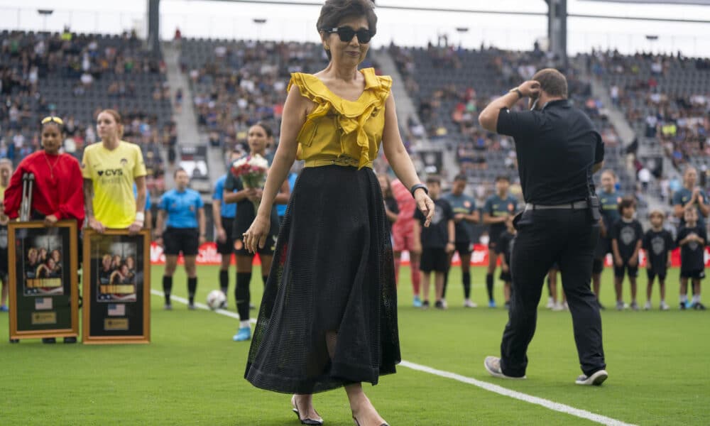 Michele Kang (Corea del Sur, 1959), creadora de Kynisca Sports, el primer grupo internacional de fútbol femenino, que posee el Washington Spirit de la NWSL, el Olympique de Lyon francés y del London City Lionesses inglés. EFE/Cedida por Washington Spirit/Sam Pittman/Uso Editorial/No Ventas