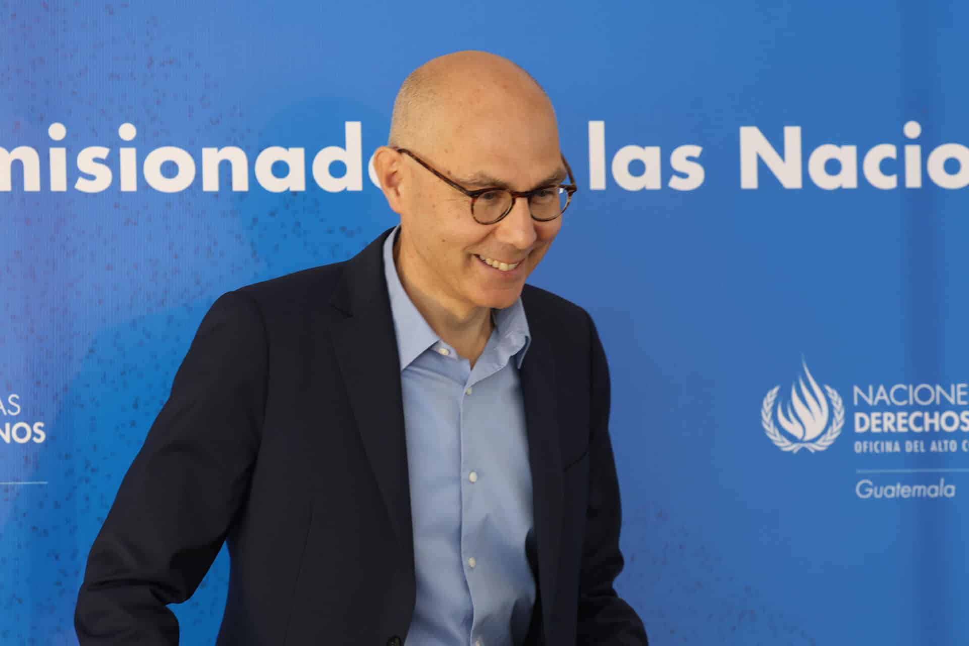 El alto comisionado de Naciones Unidas para los Derechos Humanos, Volker Türk, asiste a una rueda de prensa. Imagen de archivo.EFE/ Mariano Macz