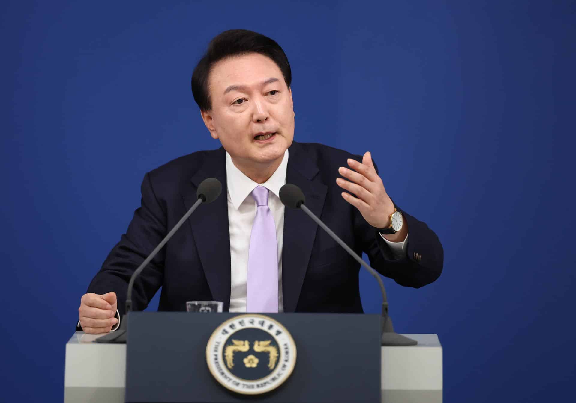 El presidente surcoreano, Yoon Suk-yeol. EFE/EPA/YONHAP SOUTH KOREA OUT