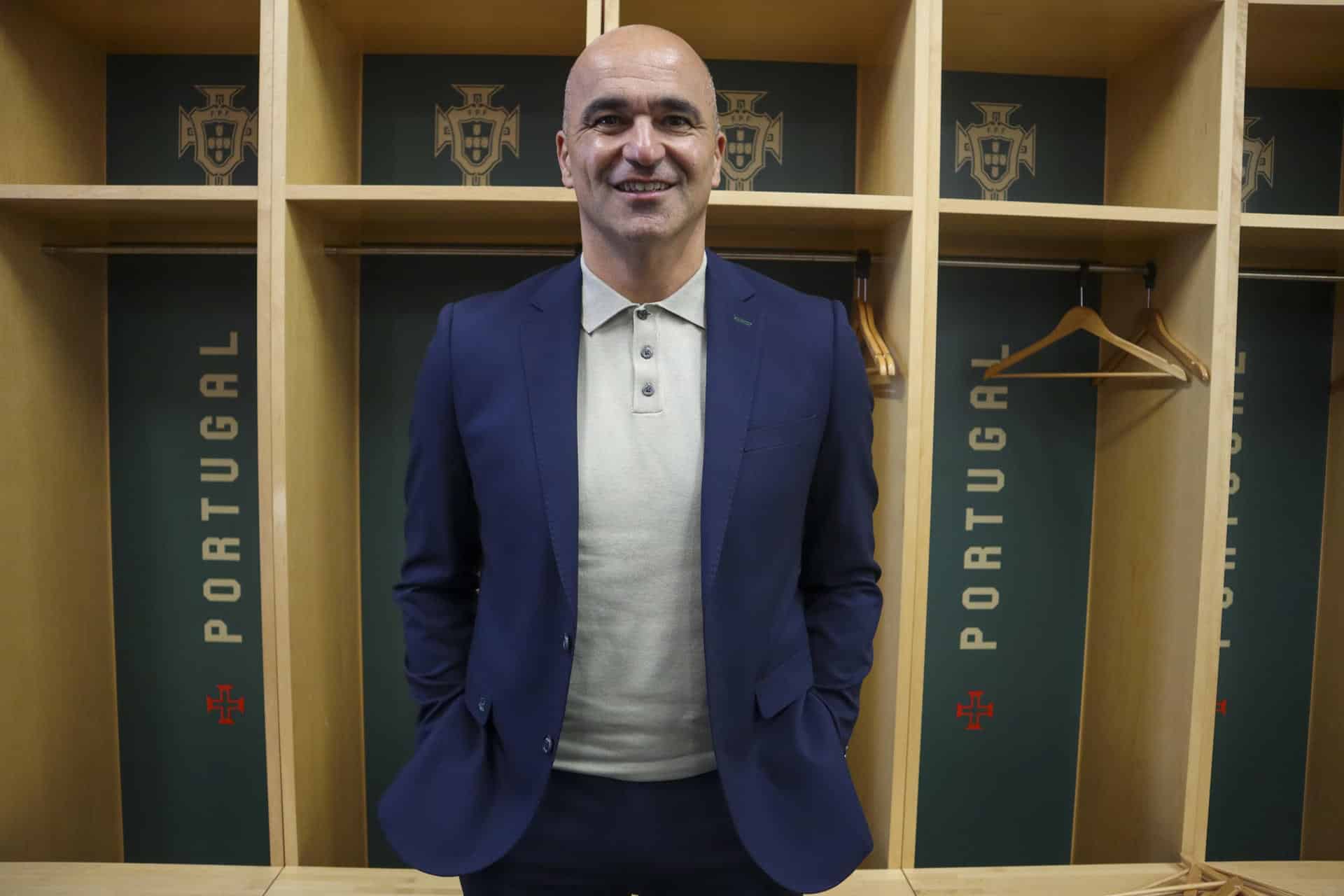 El seleccionador de Portugal, Roberto Martínez, durante la entrevista con EFE. EFE/ Carlota Ciudad