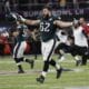 Fotografía de archivo del exjugador de fútbol americano Jason Kelce. EFE/TANNEN MAURY