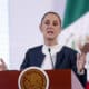 La presidenta de México, Claudia Sheinbaum, habla durante su rueda de prensa matutina en Palacio Nacional este miercoles, en Ciudad de México (México). EFE/ Isaac Esquivel