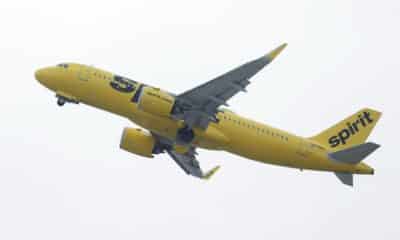 Fotografía de archivo de un avión de Spirit Airlines en EE.UU. EFE/EPA/CAROLINE BREHMAN