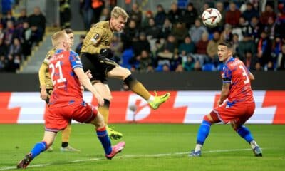 El centrocampista japonés de la Real Sociedad Take Kubo durante el partido de Liga Europa entre la Real Sociedad y el Anderlecht, en una foto de archivo. EFE/ Juan Herrero