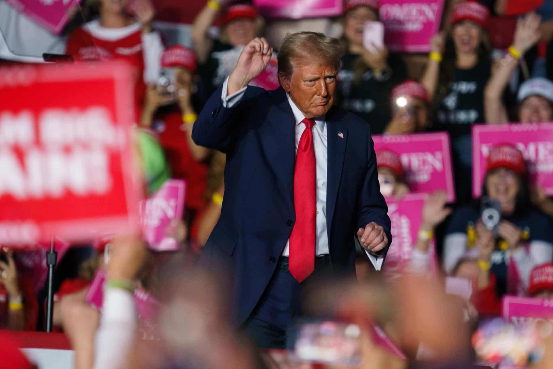 El candidato republicano a la Casa Blanca, el expresidente Donald Trump. EFE/EPA/WILL OLIVER