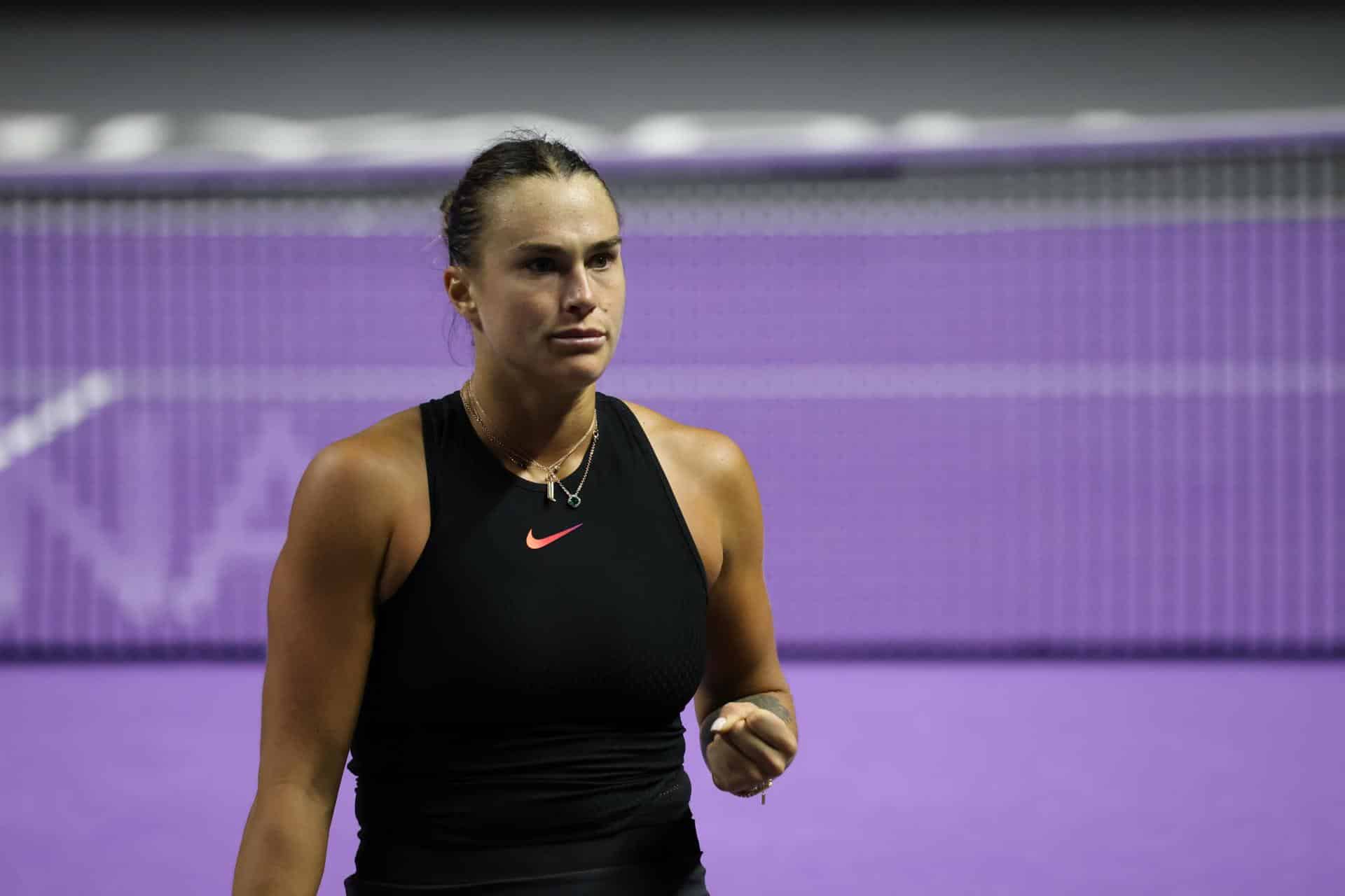 Aryna Sabalenka. EFE/EPA/Marcin Cholewinski