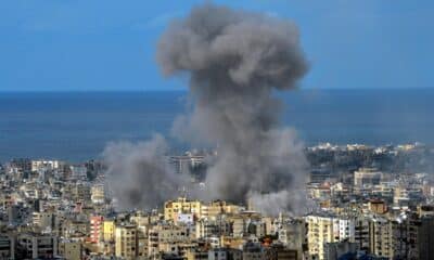 El humo se eleva tras un ataque aéreo israelí en el distrito de Dahieh, en el sur de Beirut (Líbano), EL lunes 25 de noviembre de 2024. EFE/EPA/WAEL HAMZEH