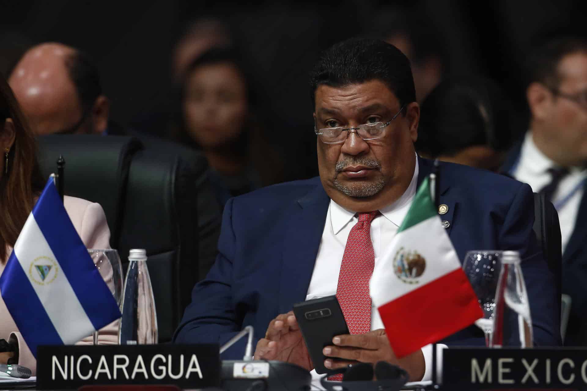 Fotografía de archivo del canciller nicaragüense, Valdrack Jaentschke. EFE/ Luis Eduardo Noriega A.