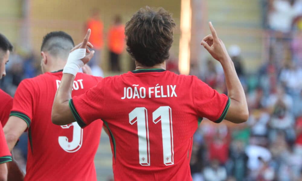 Joao Félix celebra un gol con la selección portuguesa. EFE/Carlos García