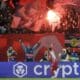 Mirko Ivanic, del Estrella Roja, celebra el 3-1 durante el partido de la UEFA Champions League que han jugado Estrella Roja y VFB Stuttgart en Belgrado, SerbiaEFE/EPA/ANDREJ CUKIC