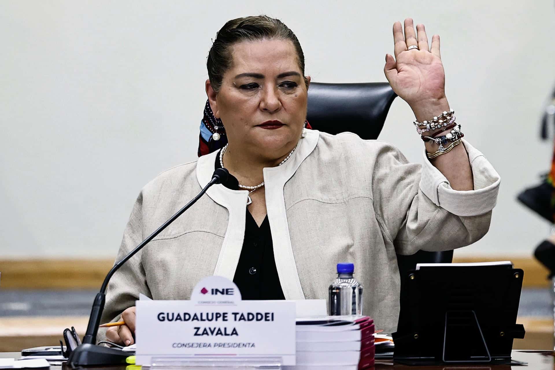 Imagen de archivo de la consejera presidenta del Instituto Nacional Electoral (INE) Guadalupe Taddei. EFE/ Sáshenka Gutiérrez