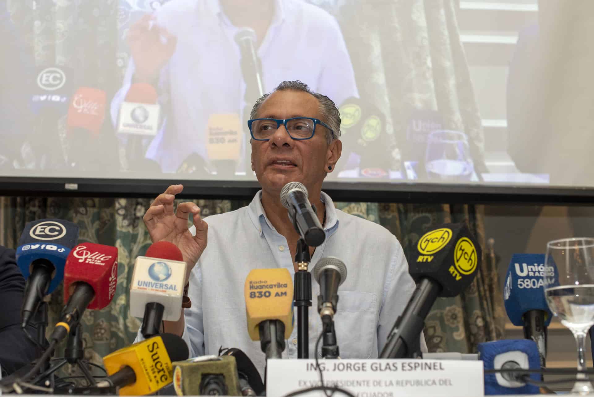 Fotografía de archivo de Jorge Glas, exvicepresidente de Ecuador durante el mandato presidencial de Rafael Correa (2007-2017). EFE/Mauricio Torres