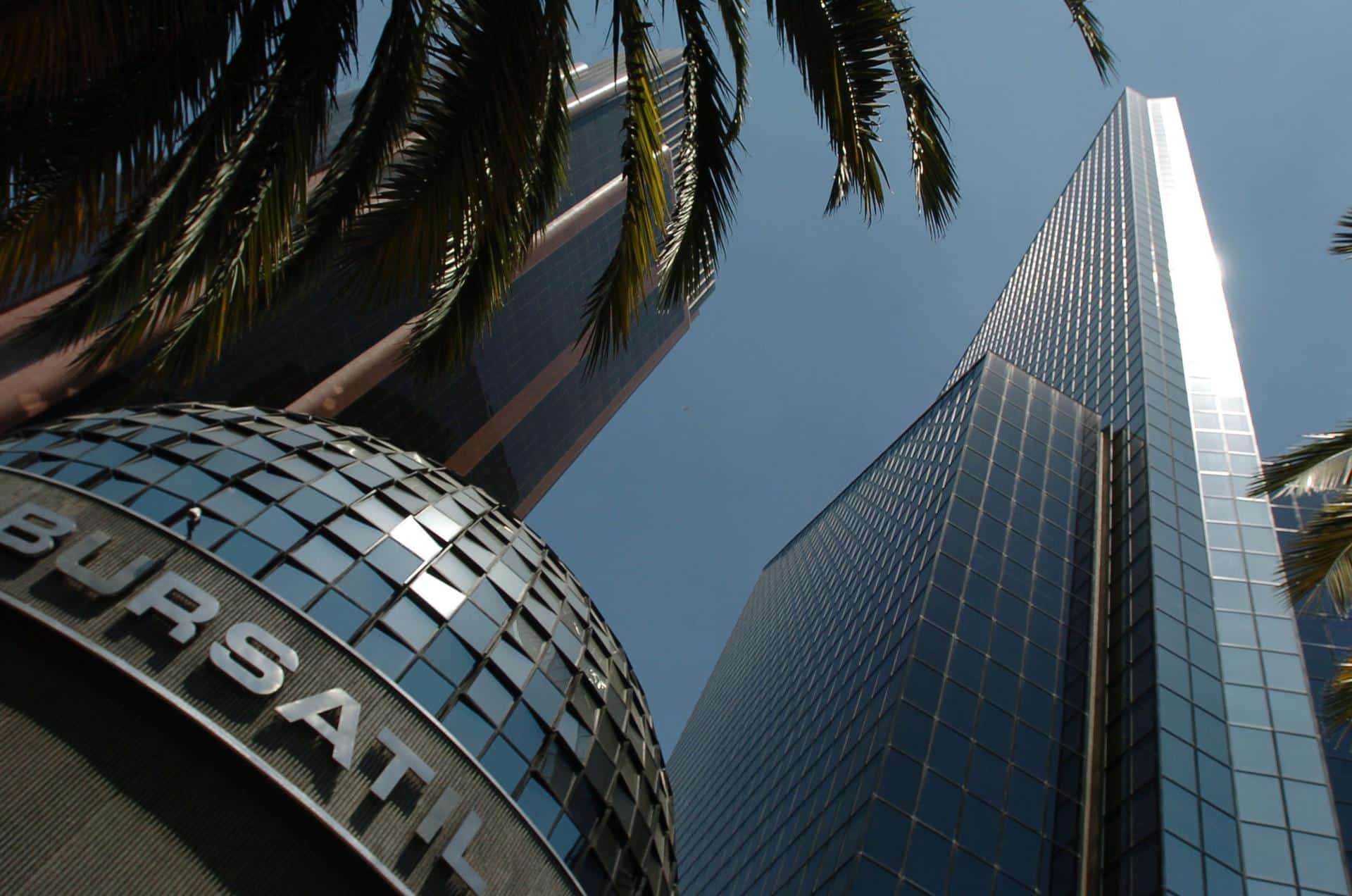 Imagen de archivo de una vista general del edificio de la Bolsa Mexicana de Valores, ubicado en la avenida Paseo de la Reforma de la Ciudad de México. EFE/David de la Paz