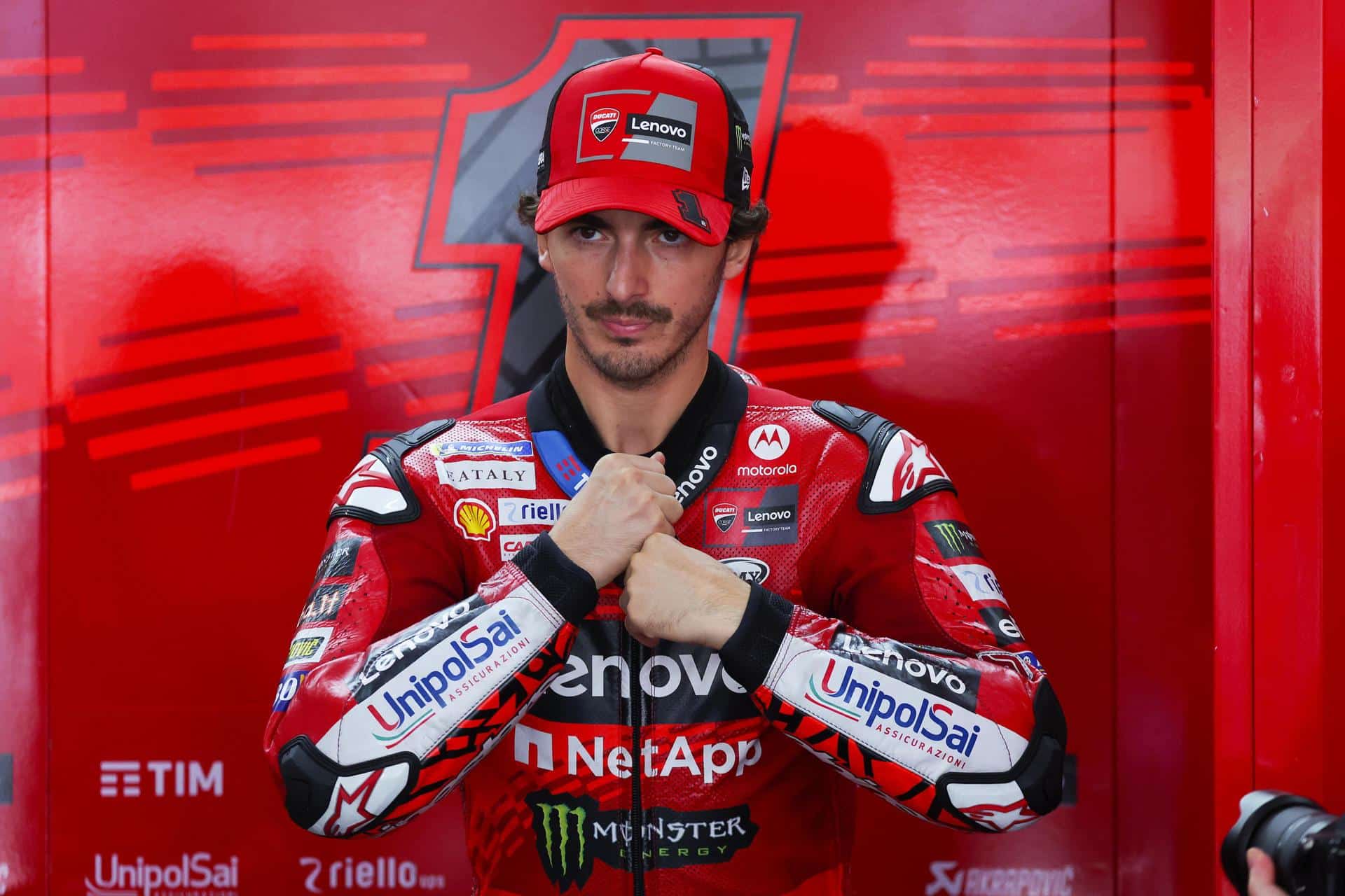 Francesco Bagnaia durante el Gran Premio de Malasia. EFE/EPA/FAZRY ISMAIL