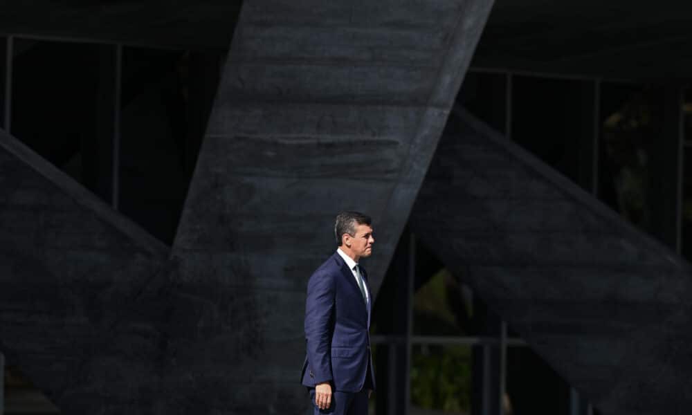 El presidente de Paraguay, Santiago Peña, en la cumbre de Líderes del G20 este lunes, en Rio de Janeiro (Brasil). EFE/ Andre Borges