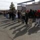 People wait in line to cast their votes on Election Day at Desert Breeze Community Center in Las Vegas, Nevada, USA, 05 November 2024. EFE/EPA/Caroline Brehman