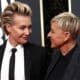 Fotografía de archivo de la actriz y cómica Ellen Degeneres y su esposa, Portia de Rossi. EFE/Nina Prommer