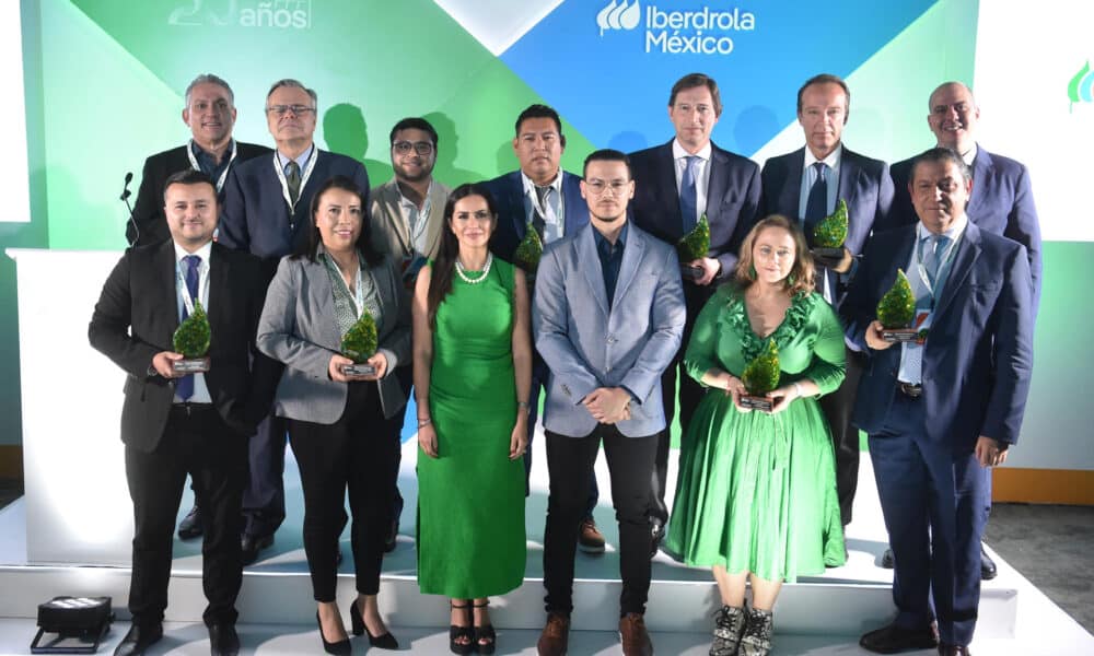 Premiados posan durante la quinta edición de los Premios al Proveedor del año 2024 Ciudad de México (México). EFE/ Iberdrola México