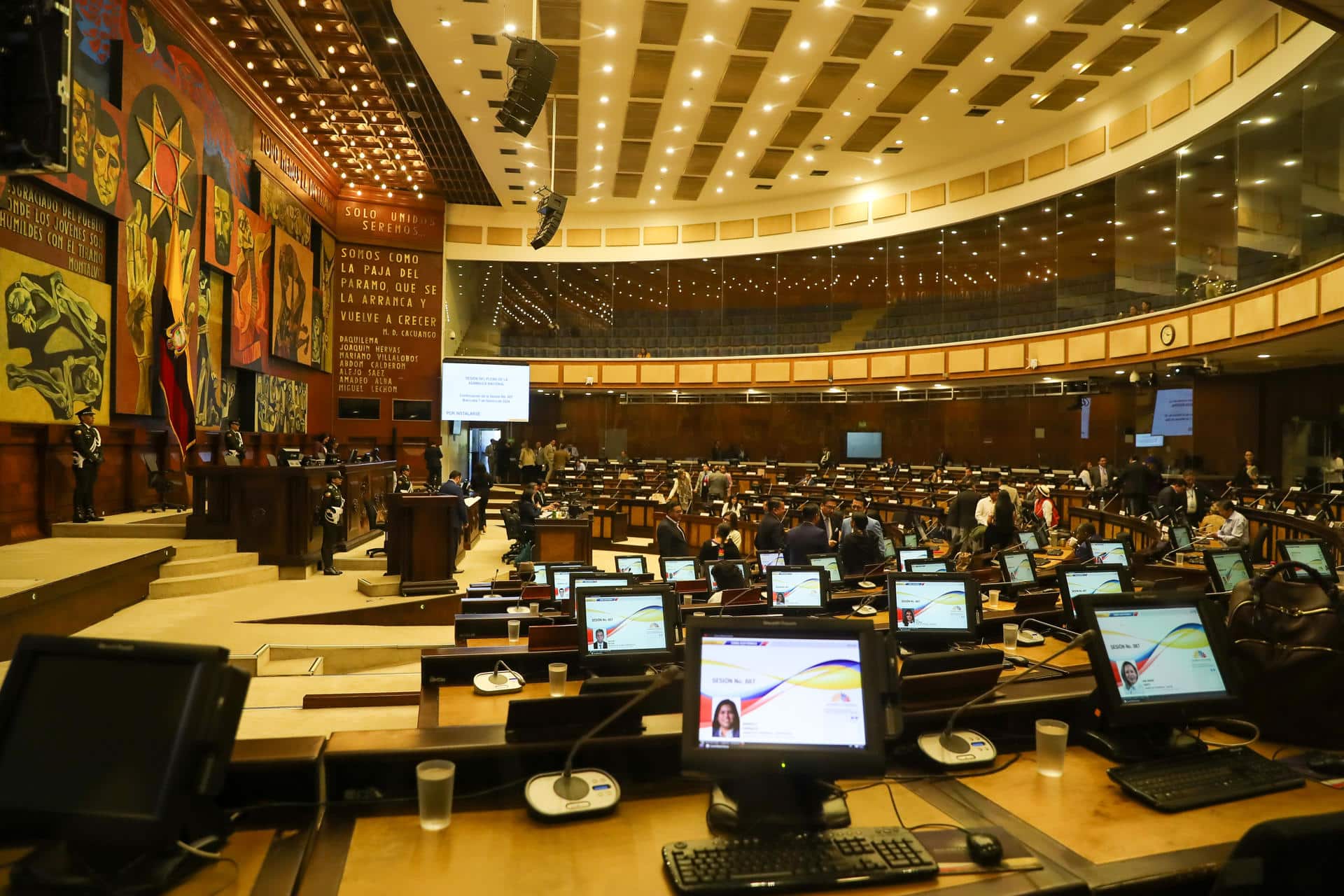 Fotografía de archivo de la Asamblea Nacional (Parlamento) de Ecuador. EFE/José Jácome