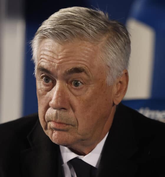 El técnico italiano del Real Madrid, Carlo Ancelotti. EFE / Sergio Pérez.