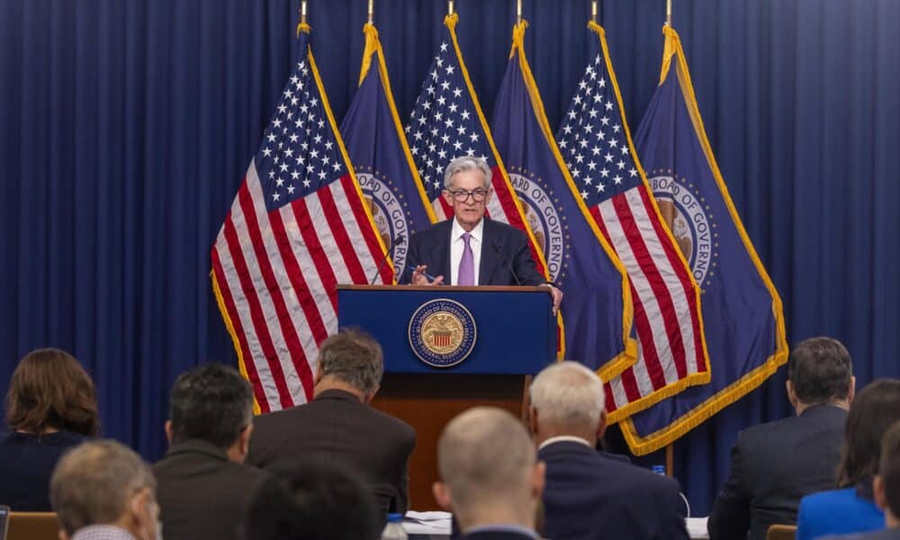 Fotografía de archivo del presidente de la Reserva Federal de EE.UU., Jerome Powell. EFE/SHAWN THEW