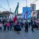 Manifestantes participan en una marcha en rechazo a la violencia este jueves, en San Cristóbal de las Casas en Chiapas (México). EFE/ Carlos López