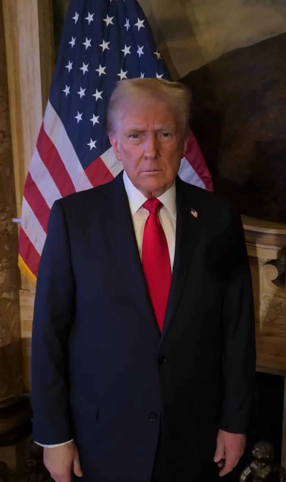 Captura de imagen tomada de un video de la cuenta oficial en X del expresidente Donald Trump durante un anuncio este 5 de noviembre de 2024, desde Palm Beach (EE.UU.). EFE/ Cuenta oficial de X de Donald Trump