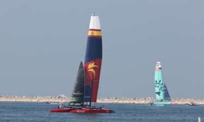 Los equipos de España y Estados Unidos entrenan este jueves en Dubái. EFE/EPA/ALI HAIDER