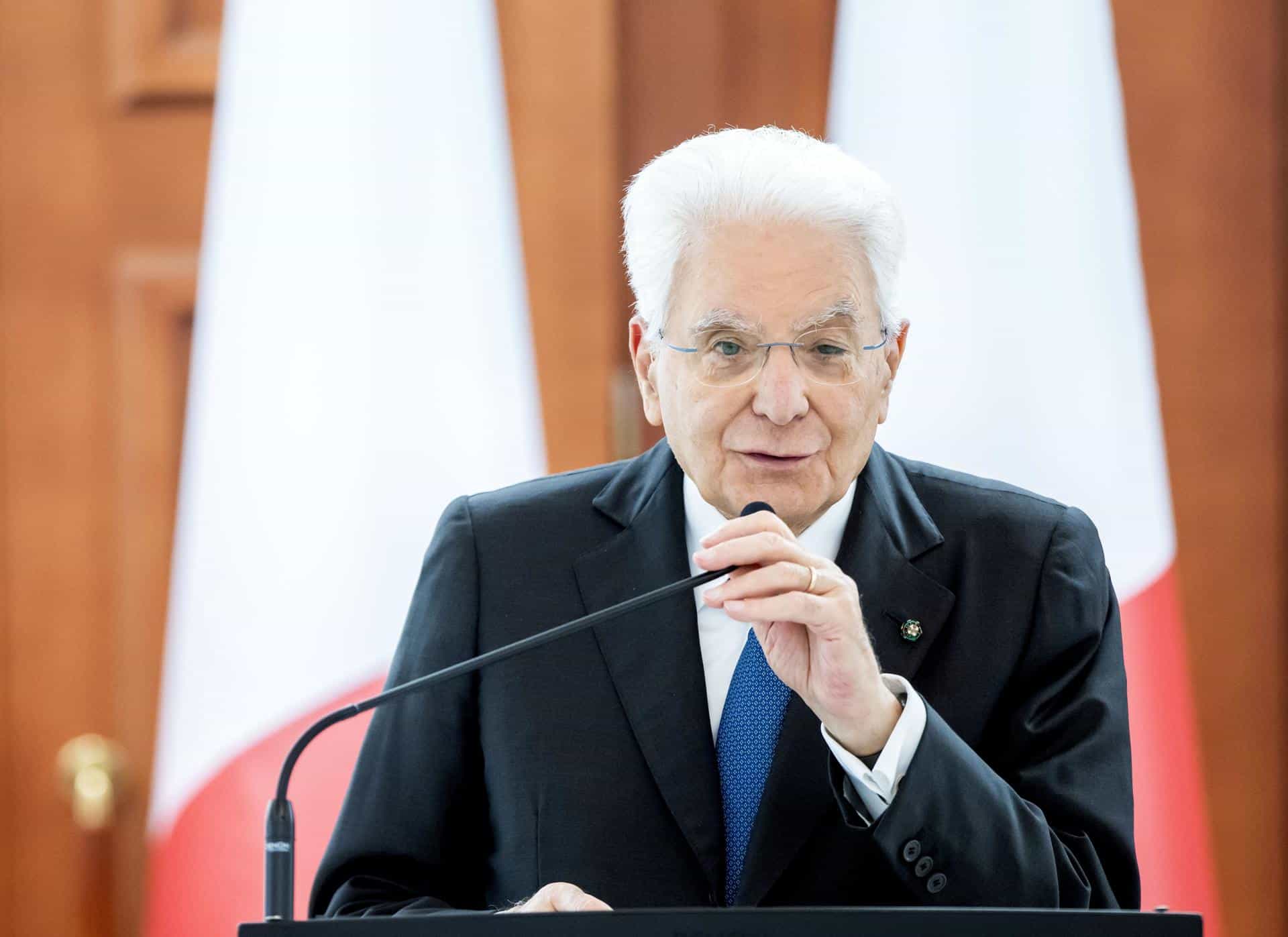 Foto de archivo del jefe de Estado italiano, Sergio Mattarella. EFE/EPA/DUMITRU DORU