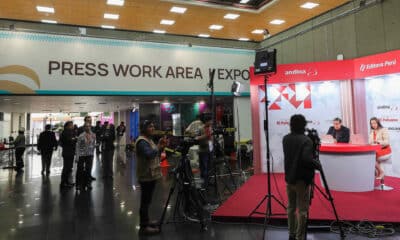 Fotografía del centro de prensa del Foro de Cooperación Económica de Asia Pacífico (APEC) este lunes en Lima (Perú). EFE/ Paolo Aguilar