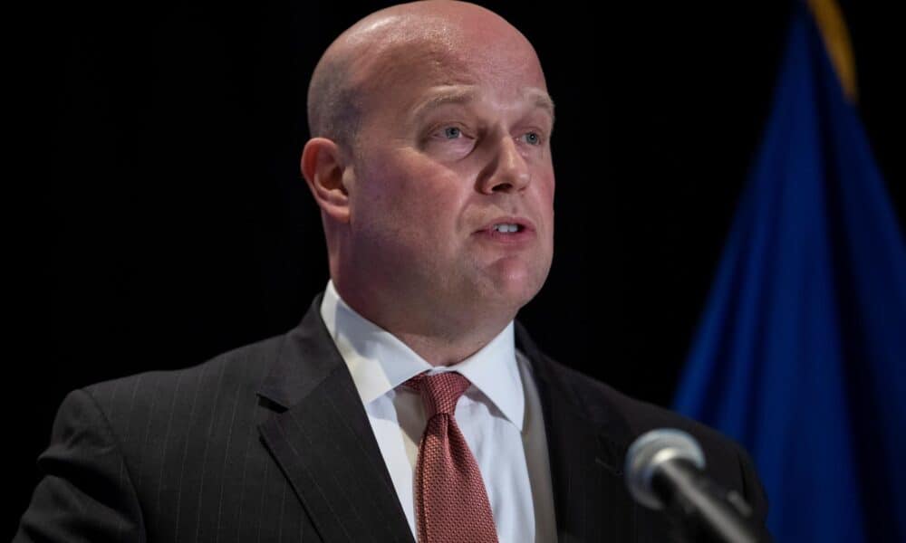 El presidente electo de Estados Unidos, Donald Trump, anunció este miércoles el nombramiento del exfiscal general interino Matthew Whitaker como el próximo embajador estadounidense ante la OTAN. Imagen de archivo. EFE/Erik S. Lesser