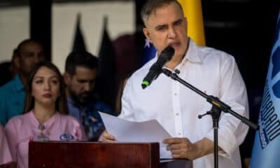 Fotografía de archivo del fiscal general de Venezuela, Tarek William Saab, en un acto, en Caracas (Venezuela). EFE/ Miguel Gutiérrez