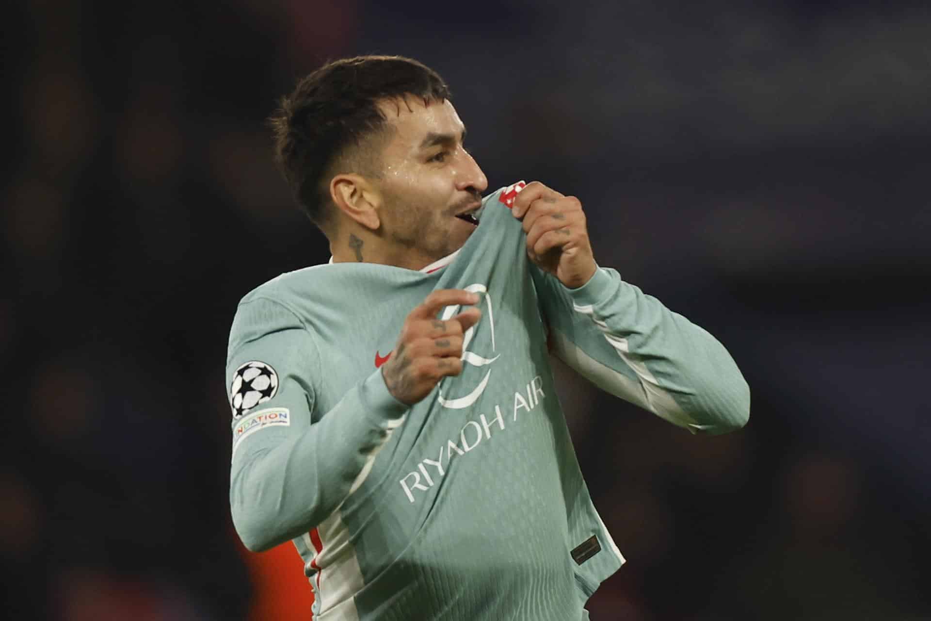 Ángel Correa, delantero del Atlético de Madrid, París. EFE/EPA/MOHAMMED BADRA