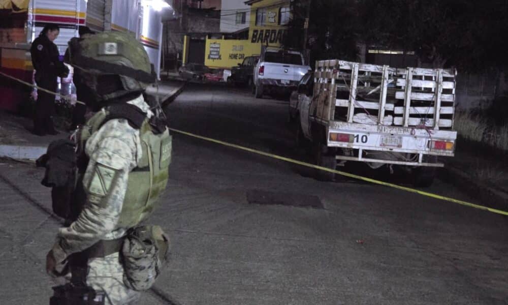 Elementos del Ejercito Mexicano resguardan la zona donde fueron hallados cuerpos de personas desmembradas en el municipio de Chilpancingo en Guerrero (México). EFE/José Luis de la Cruz